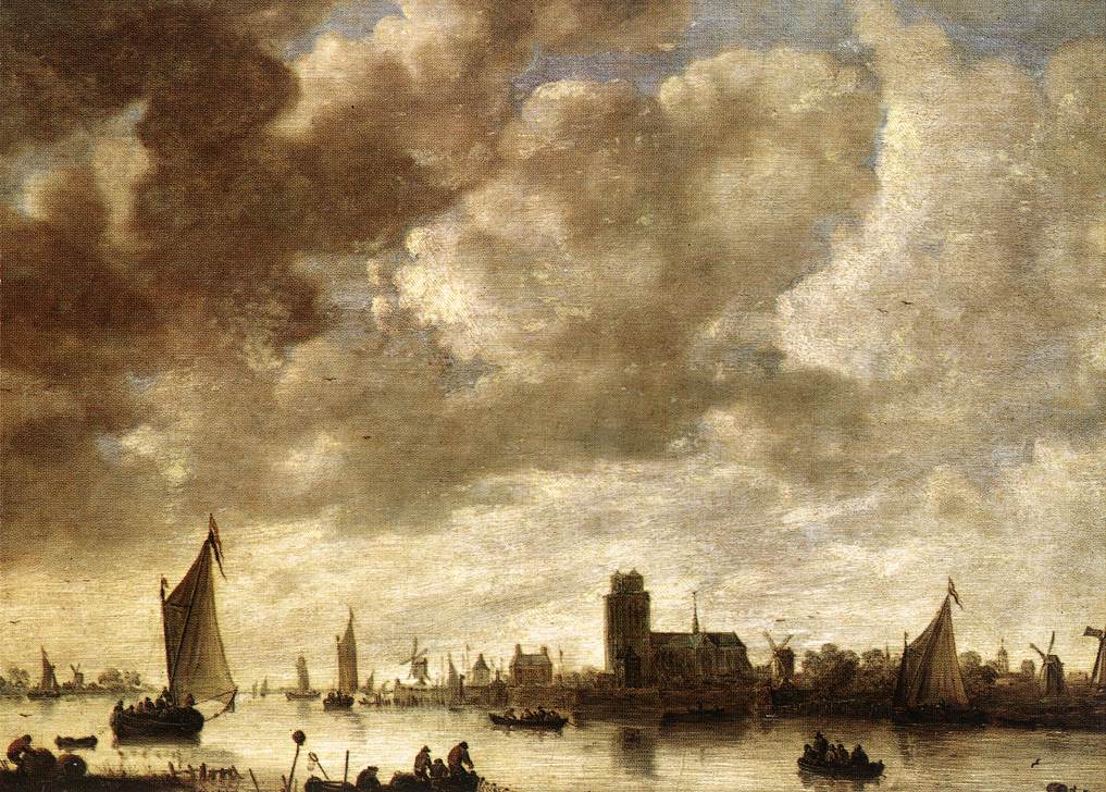 GOYEN, Jan van View of the Merwede before Dordrecht sdg